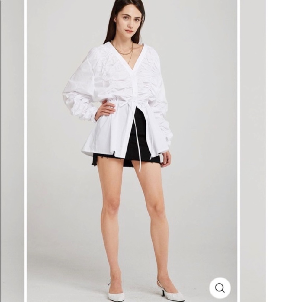 #STORETS iris cinchef shirt with drawnstring waist